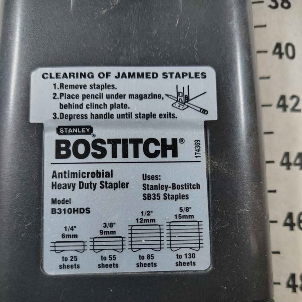 Powerful Stanley Bostitch Antimicrobial Heavy Duty Stapler B310HDS